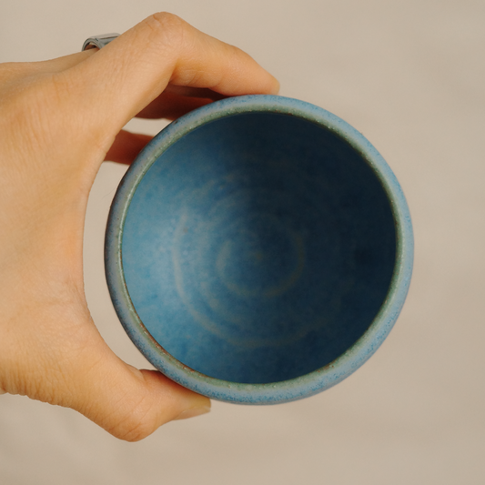 Blue tea cup