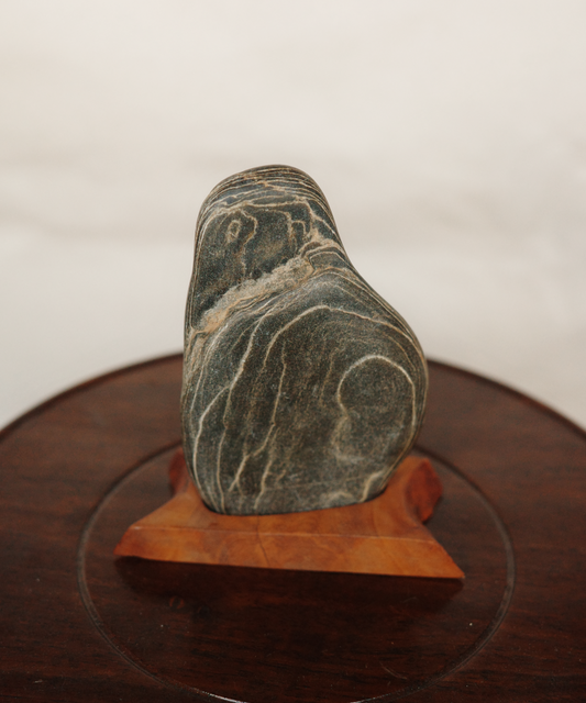 Suseok #8 - White patterned stone