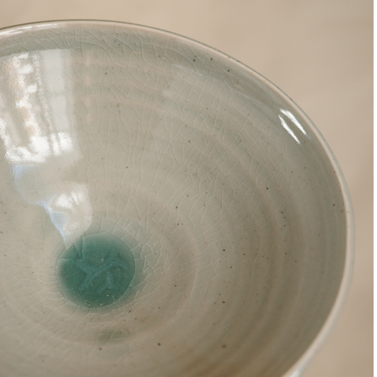 Glass bottom bowl