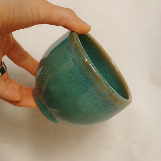 Emerald tea cup