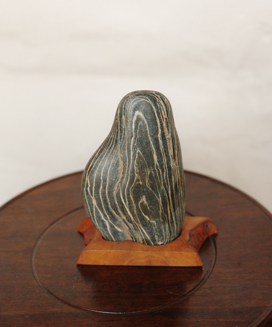 Suseok #8 - White patterned stone