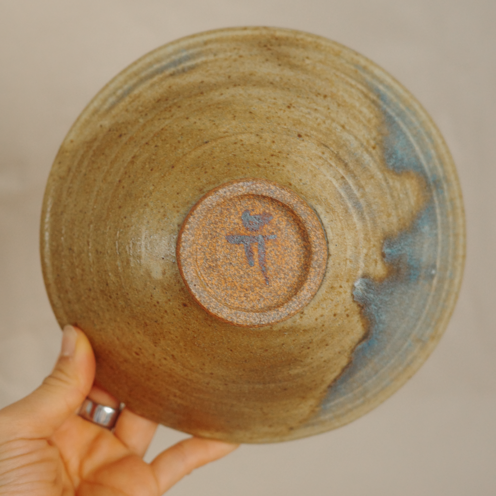 Blue and gold bowl #1