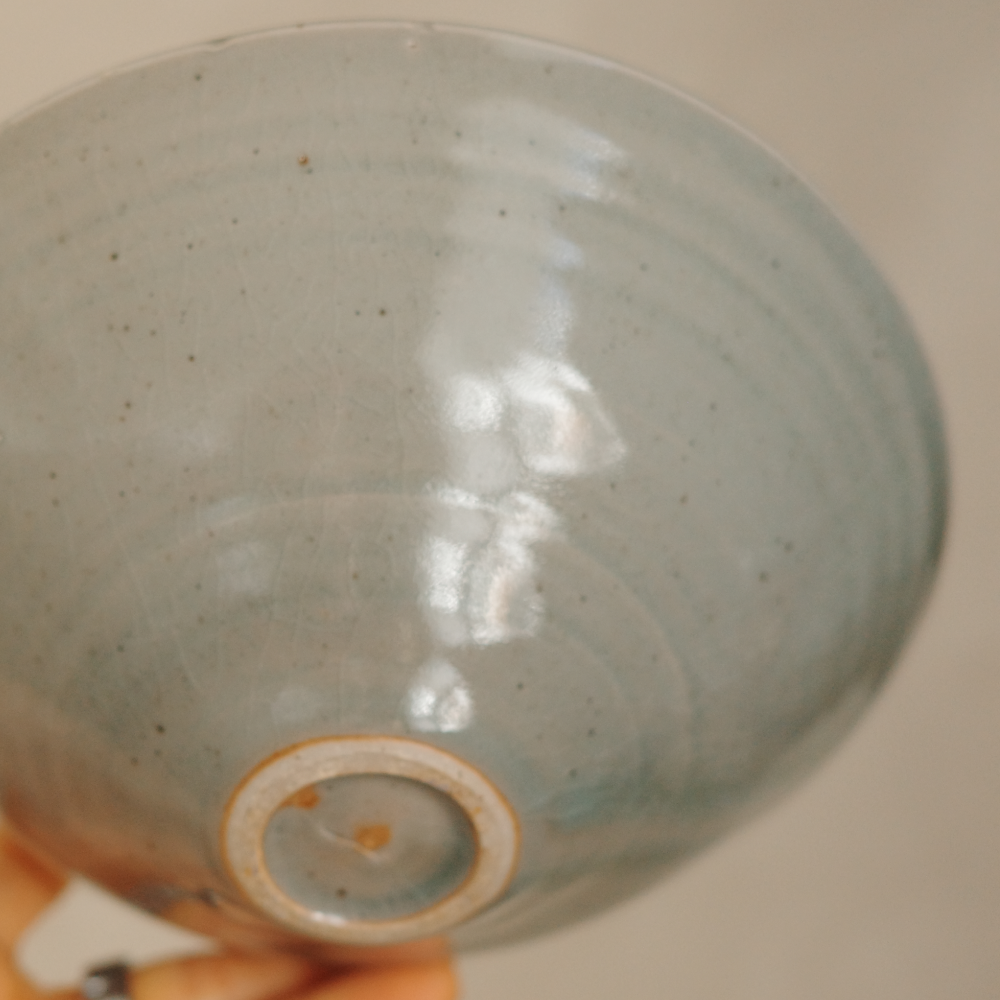 Glass bottom bowl